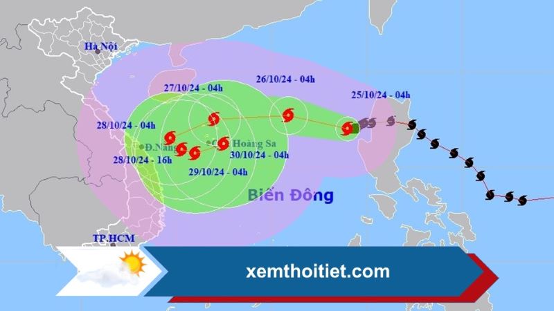 Thời tiết 25/10/2024