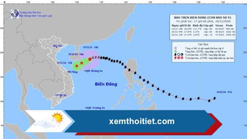 Thời tiết 20/11/2024